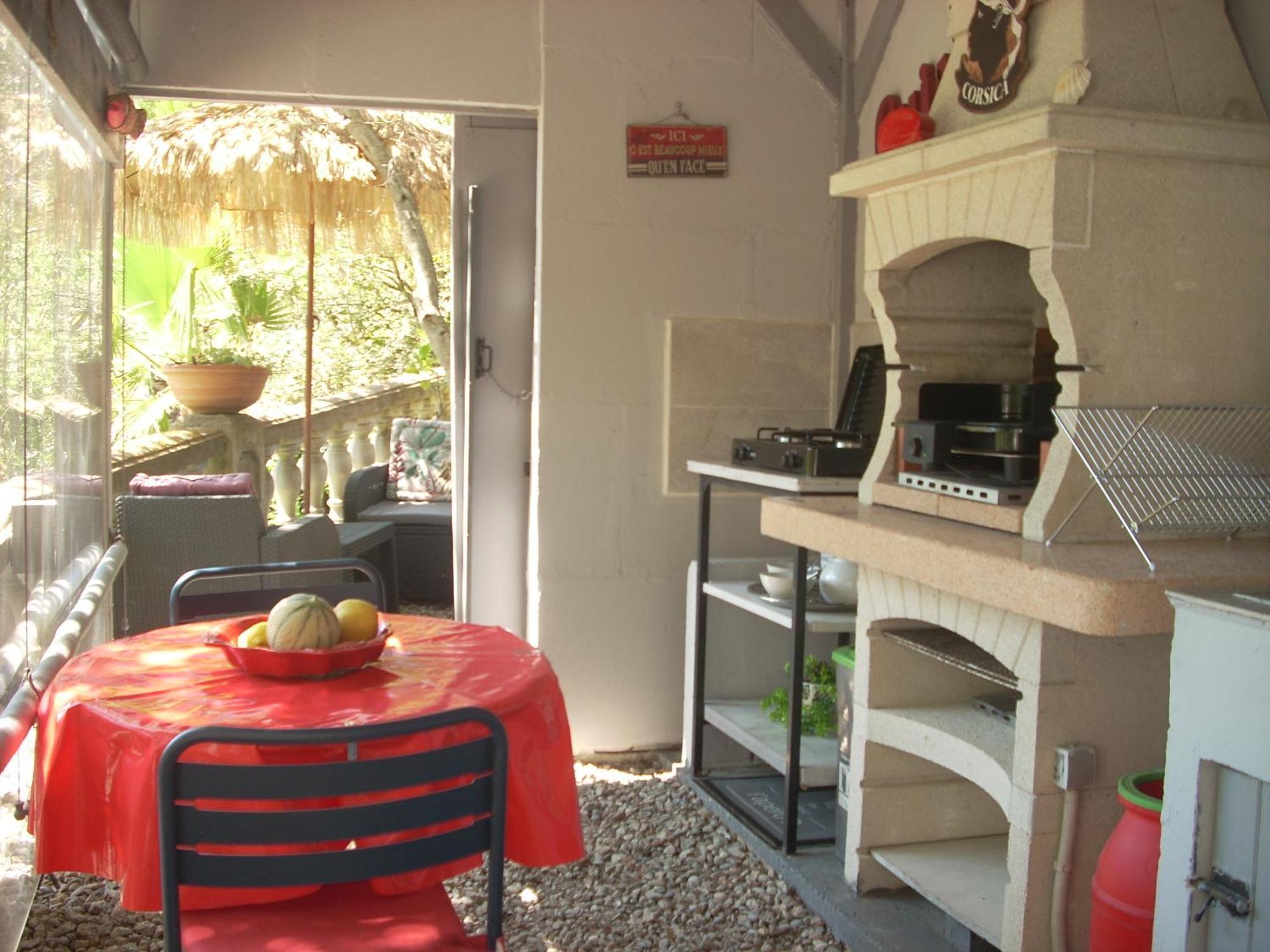 Chambre Independante Climatisee, Cuisine D'Ete, Piscine Sartene  Luaran gambar